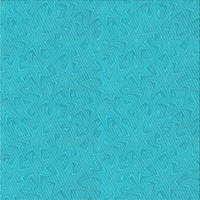 Square Patterned Dark Turquoise Green Novelty Rug, pat3454