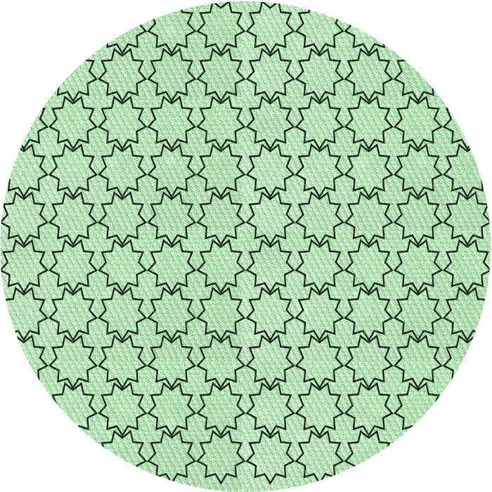 Square Patterned Mint Green Rug, pat3455grn