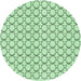Square Patterned Mint Green Rug, pat3455grn