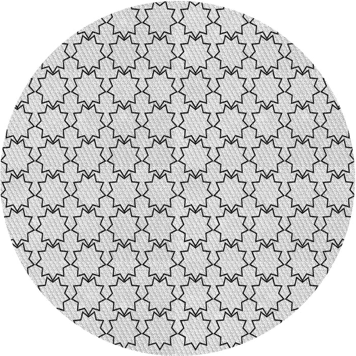 Square Patterned Platinum Gray Rug, pat3455gry