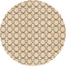 Square Patterned Bronze Brown Rug, pat3455org