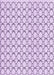 Machine Washable Transitional Lilac Purple Rug, wshpat3455pur