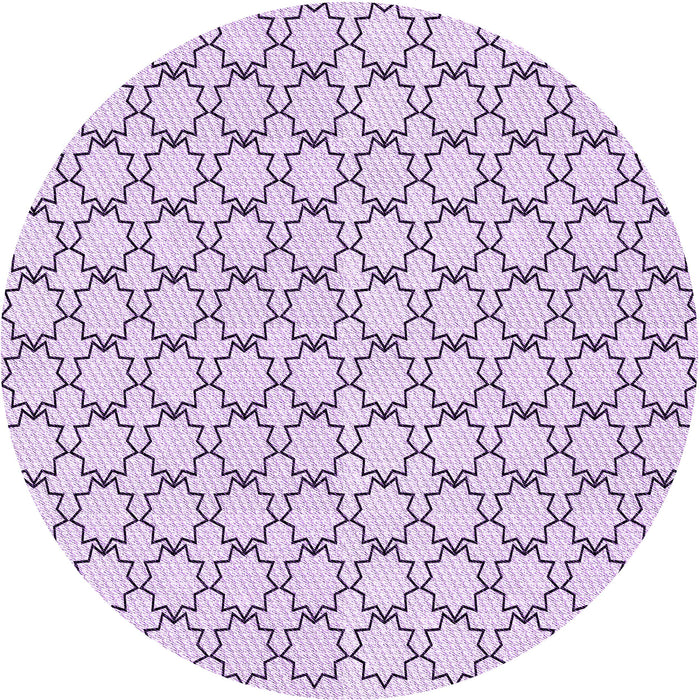 Square Patterned Lilac Purple Rug, pat3455pur
