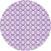 Square Patterned Lilac Purple Rug, pat3455pur
