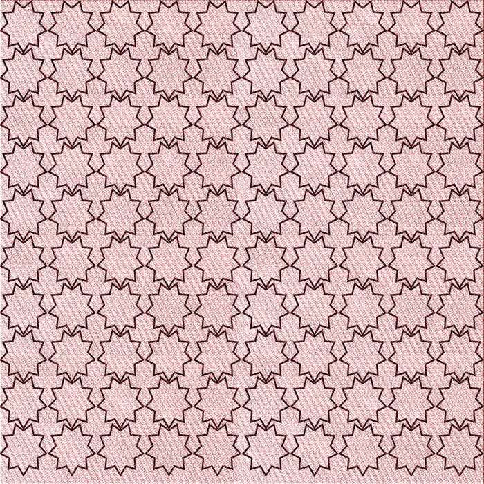 Round Patterned Pink Rug, pat3455rd