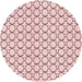 Square Patterned Pink Rug, pat3455rd