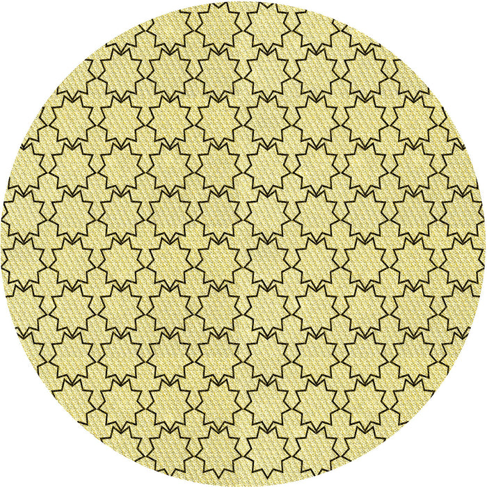 Square Machine Washable Transitional Caramel Brown Rug in a Living Room, wshpat3455yw