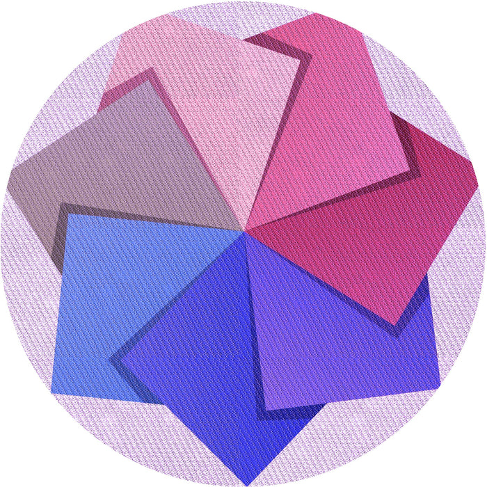 Square Machine Washable Transitional Dark Orchid Purple Rug in a Living Room, wshpat3456pur