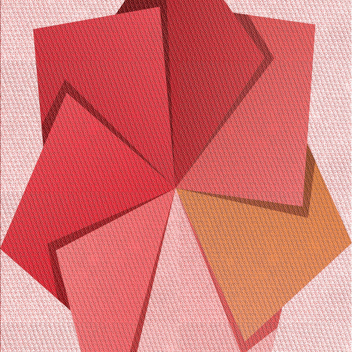 Patterned Pastel Pink Rug, pat3456rd