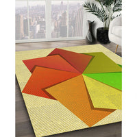 Patterned Green Rug, pat3456yw