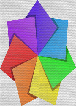 Patterned Pink Plum Purple Modern Rug, pat3456