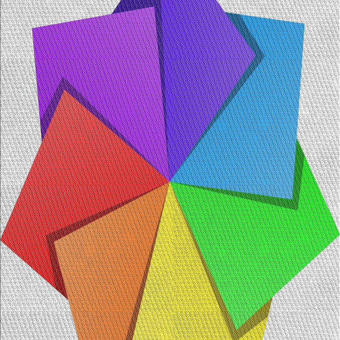 Patterned Pink Plum Purple Modern Rug, pat3456