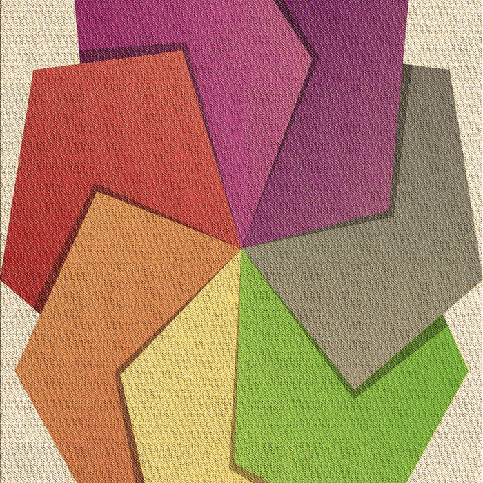 Patterned Ginger Brown Green Rug, pat3457brn