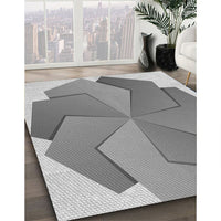 Patterned Silver Gray Rug, pat3457gry