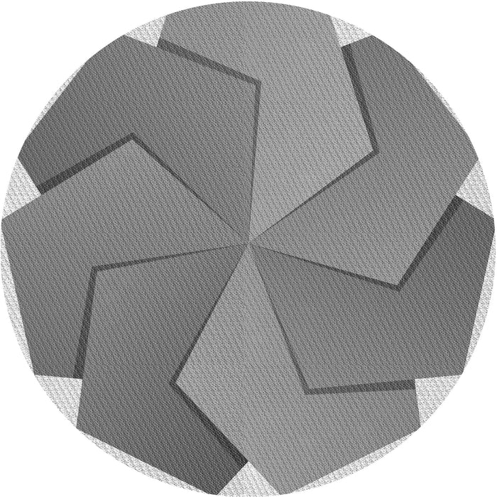 Square Patterned Silver Gray Rug, pat3457gry