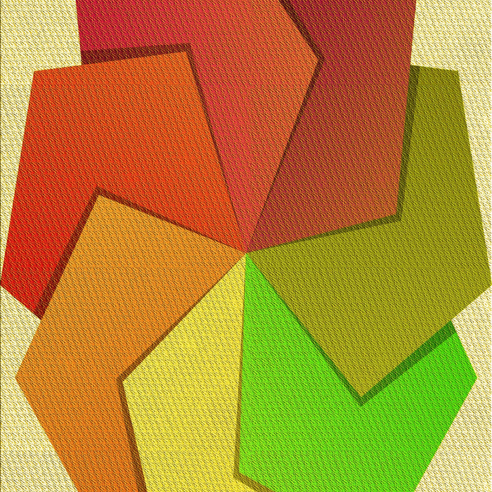 Patterned Orange Red Orange Rug, pat3457yw