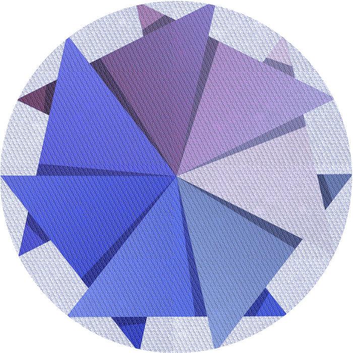Square Patterned Periwinkle Purple Rug, pat3458blu