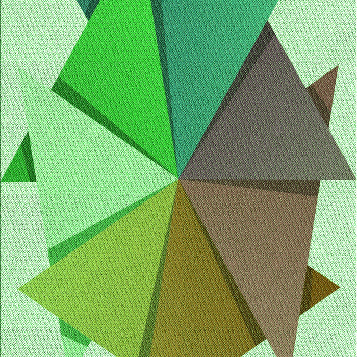 Patterned Green Rug, pat3458grn