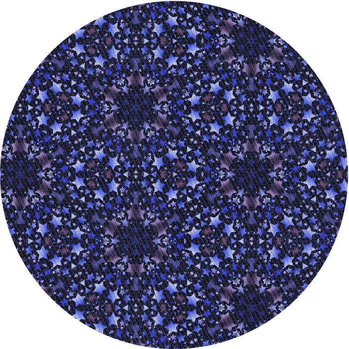 Square Machine Washable Transitional Night Blue Rug in a Living Room, wshpat3459blu