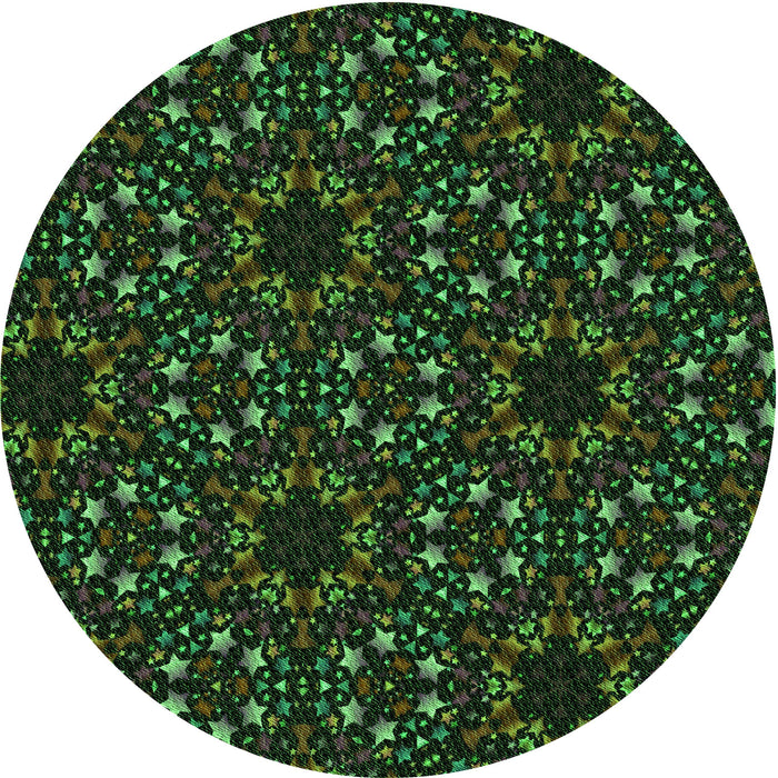 Square Machine Washable Transitional Black Rug in a Living Room, wshpat3459grn