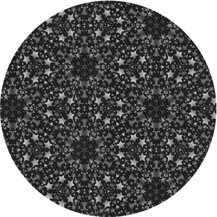 Square Machine Washable Transitional Smokey Gray Rug in a Living Room, wshpat3459gry