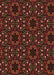 Machine Washable Transitional Saddle Brown Rug, wshpat3459org