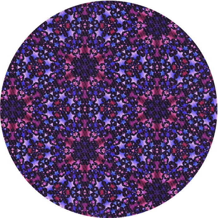 Square Machine Washable Transitional Amethyst Purple Rug in a Living Room, wshpat3459pur