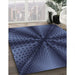 Machine Washable Transitional Night Blue Rug in a Family Room, wshpat346blu