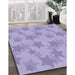 Machine Washable Transitional Medium Purple Rug in a Family Room, wshpat3460blu