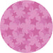 Square Patterned Violet Purple Rug, pat3460pur