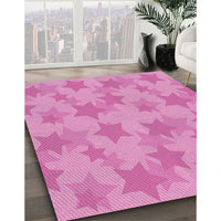 Patterned Violet Purple Rug, pat3460pur