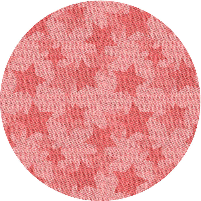 Square Machine Washable Transitional Light Coral Pink Rug in a Living Room, wshpat3460rd