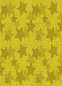 Machine Washable Transitional Golden Yellow Rug, wshpat3460yw