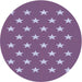 Square Patterned Lilac Purple Rug, pat3461blu