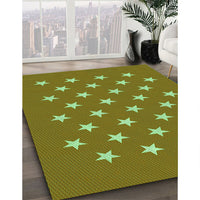 Patterned Pistachio Green Rug, pat3461grn