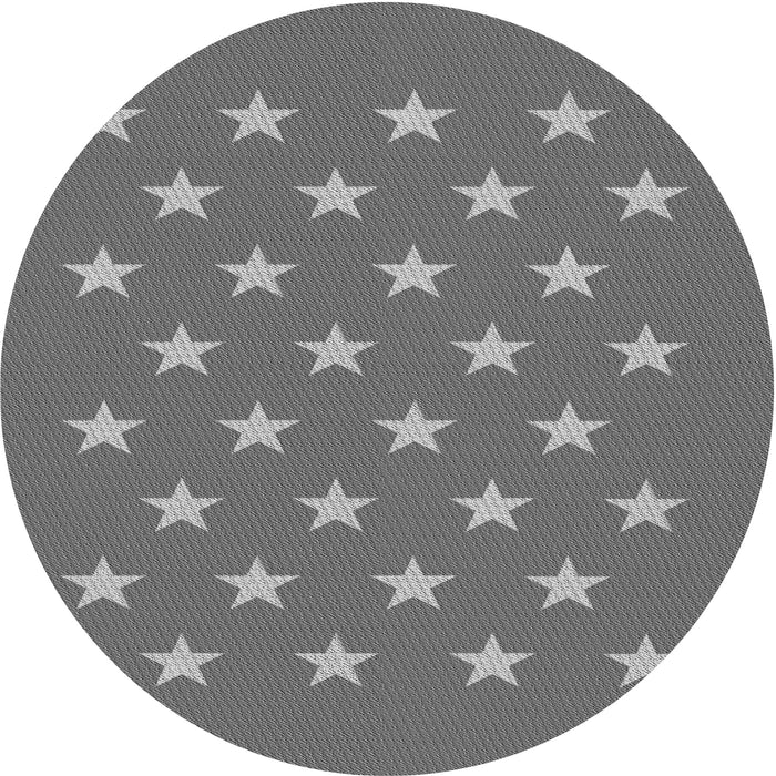 Square Patterned Carbon Gray Rug, pat3461gry