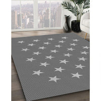 Patterned Carbon Gray Rug, pat3461gry