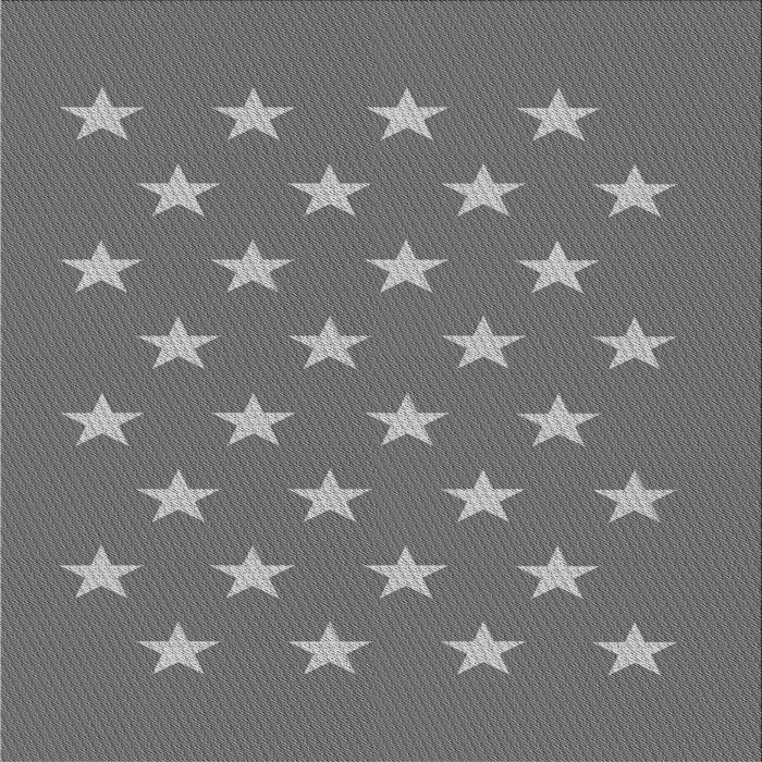 Round Patterned Carbon Gray Rug, pat3461gry