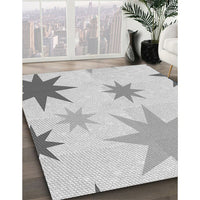 Patterned Platinum Gray Rug, pat3462gry