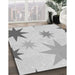 Patterned Platinum Gray Rug in Family Room, pat3462gry