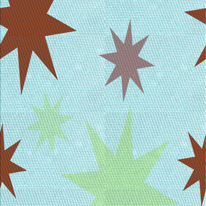 Patterned Light Aquamarine Green Rug, pat3462lblu