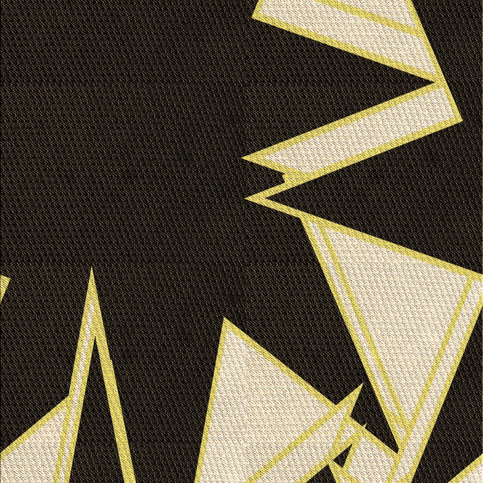 Patterned Midnight Gray Rug, pat3463brn