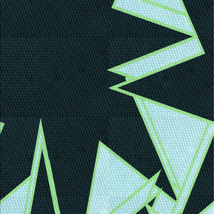 Patterned Deep Teal Green Rug, pat3463lblu