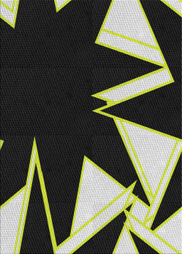 Patterned Black Novelty Rug, pat3463