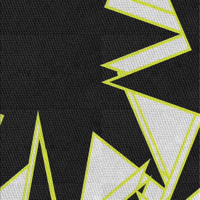 Patterned Black Novelty Rug, pat3463