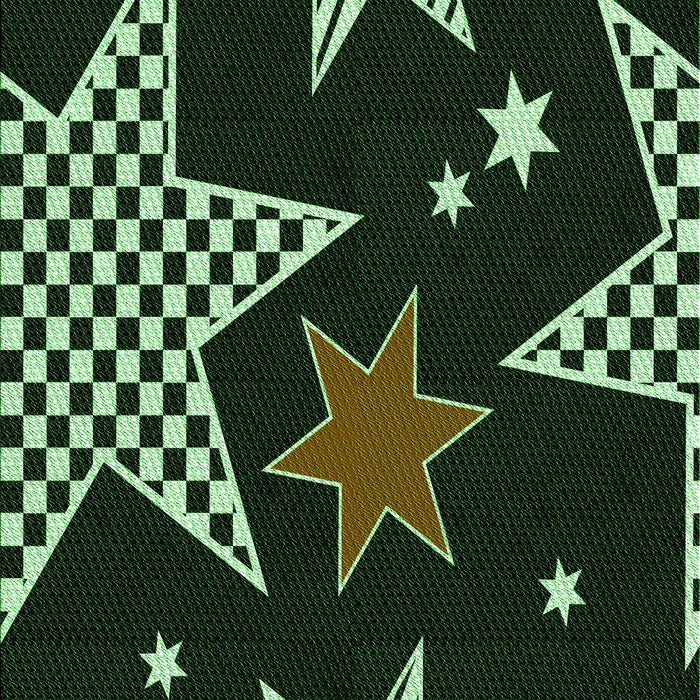 Patterned Green Rug, pat3464grn