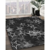 Patterned Carbon Gray Rug, pat3465gry