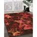 Machine Washable Transitional Crimson Red Rug in a Family Room, wshpat3467org