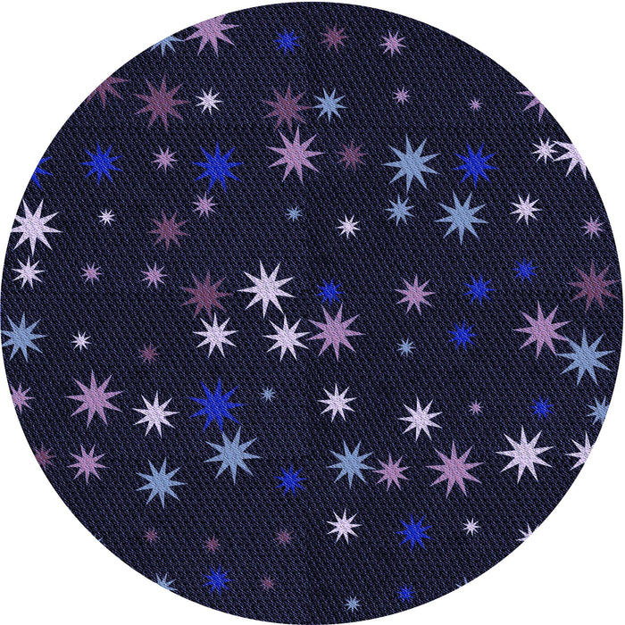 Square Machine Washable Transitional Black Rug in a Living Room, wshpat3468blu