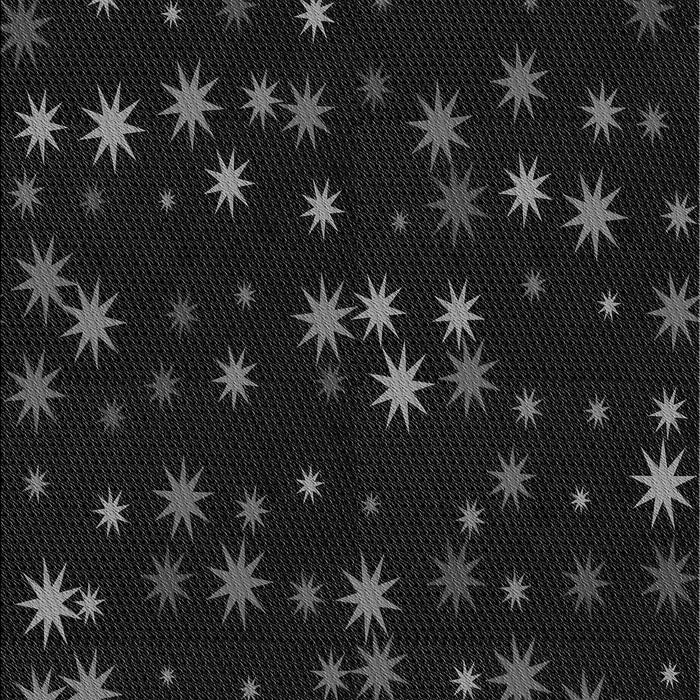 Patterned Black Rug, pat3468gry